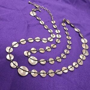 Chicos Disk Necklace